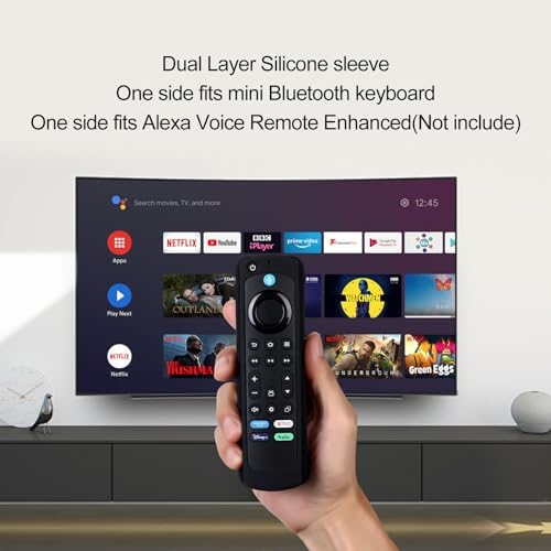 Experience Unmatched Control with the i Pazz Port Mini Bluetooth Keyboard – Portable Handheld QWERTY Design with Backlit Keys for Effortless Navigation on Fire TV Stick 4 K Max, HTPC, and IPTV – Rechargeable and Ergonomically Crafted for Ultimate Comfort and Compatibility