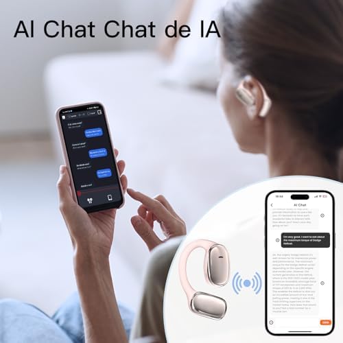 ZIHNIC AI Translation Earbuds – Cutting-Edge Wireless Headphones with Real-Time Language Translation for Effortless Global Communication, 138 Languages Supported, Triple Smart Mode Functionality, and IPX5 Waterproof Rating – Perfect for Adventurous Travelers and Dynamic Professionals in Elegant Purple Design