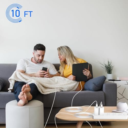 Ultimate 20 W Fast Charging USB C Charger Set for i Phone 16 – Dual Type C Charging Blocks with Two 10 FT Cables for Unmatched Compatibility and Efficiency – Ideal for i Phone Pro/Pro Max & i Pad Pro – Compact and Durable Design for Home and Travel