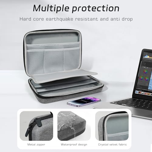 Ultimate Travel Tech Toolkit: Foldable Bluetooth Keyboard with Touchpad, Versatile Electronic Organizer Case, Multi-Device Charging Cable & Phone Stand – Perfect Travel Accessories for On-the-Go Professionals and Students