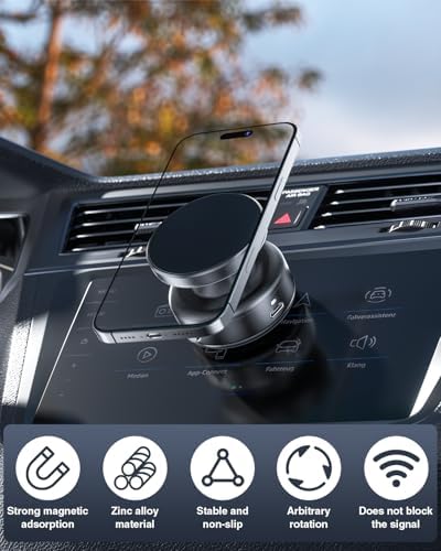 Revolutionary Electric Vacuum Suction Car Phone Holder – 360° Rotating Magnetic Mount for Ultimate Flexibility – Adjustable Stand for i Phone 12-16 Series – Unmatched Stability with Strong Suction for Safe Driving and Navigation – Hands-Free Convenience for Every Journey
