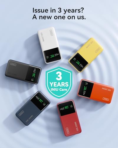 Experience Uninterrupted Power with INIU 140 W High-Capacity 27000 m Ah Portable Charger – Fast Charging USB-C Power Bank for Laptops, Tablets, and Phones with Digital Display – Perfect Travel Companion for i Phone 16, i Pad, Mac Book, and More