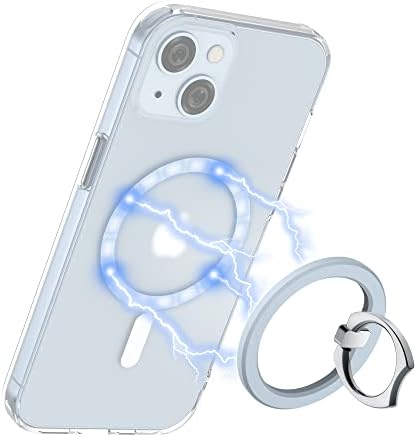 PROfezzion Ultra-Slim Magnetic Ring Holder for Mag Safe – Lightweight Zinc Alloy Phone Grip for i Phone 16/15/14/13/12 Pro Max Plus – Exceptional 3.2 lb Magnetic Strength – 360° Rotation & 130° Viewing Angles – Effortless Attachment & Detachment – Compatible with Mag Safe Cases Only – Ideal for On-the-Go Use & Car Mount Integration – No Adhesive Residue – Elevate Your Mobile Experience with Enhanced Security and Versatility