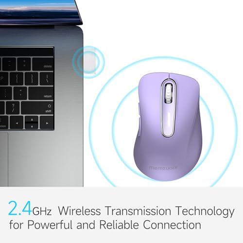 Upgrade Your Workflow with the Memzuoix 2.4 G Wireless Mouse – Ergonomic and Portable 1400 DPI USB Mouse for Laptop, PC & Desktop | 5 Customizable Buttons for Ultimate Control | Ideal for Professionals and Casual Users Alike