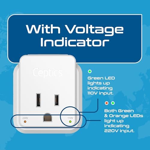 Compact Travel Power Adapter Set for Brazil, Peru & Chile – 20 W Dual USB & USB-C Charger with 2 USA Sockets – Fast Charging with Type C & N Attachments – Portable Plug Converter for Global Travelers – Stay Connected Anywhere