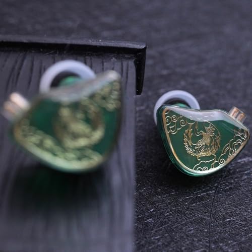 FAAEAL TANGZU Wan’er S.G Hi-Fi Earbuds – Premium Audiophile In-Ear Monitors Featuring 10 mm Dynamic Drivers for Enhanced Audio Clarity, Ergonomic Comfort Fit, Detachable 2-Pin Cable for Customization, Stylish Mixed Color Design, and Integrated Microphone for Effortless Hands-Free Calls and Versatile Listening Experiences