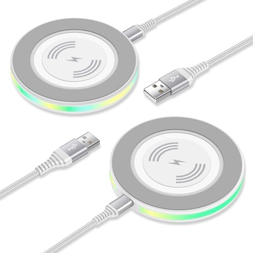 High-Speed 15 W Samsung Wireless Charging Pad for Galaxy S25 Ultra, S24 Ultra, S23 FE, S22, S21, S20 FE, Plus i Phone 16, 15, 14 Pro Max & Google Pixel 9 Pro XL – Ultimate Fast Charging Station with Enhanced Device Compatibility and Safety Features