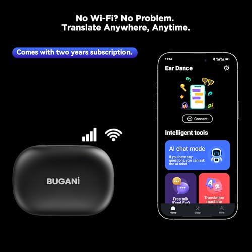 Revolutionize Communication with AI-Driven Real-Time Translation Earbuds – Bluetooth 5.4 Headphones for Effortless Multilingual Interactions – Ergonomically Designed for Travel with Long-Lasting Battery Life and Hands-Free Calling – Perfect for Global Professionals and Adventurers Seeking Uninterrupted Conversations