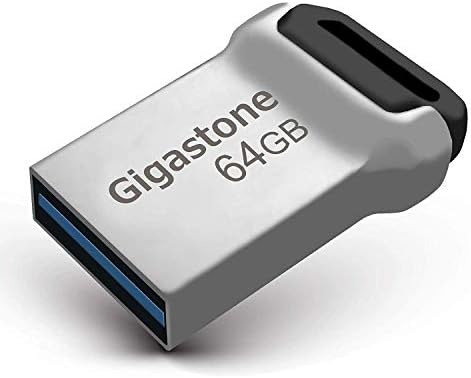 GIGASTONE 64 GB Ultra-Fast Nano Flash Drive Z90 – Compact USB 3.2 Gen 1 Storage Solution with 120 MB/s Speed, Lightweight Metal Design for PC/Mac/TV/Car Compatibility, Perfect for Reliable Data Backup and Quick File Transfers