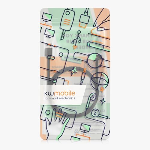 kwmobile Fast Charge USB Cable for Mojawa Run Plus Smartwatch – Durable, Lightweight Charging Solution with Sleek Black Design for Ultimate Convenience and Everyday Performance