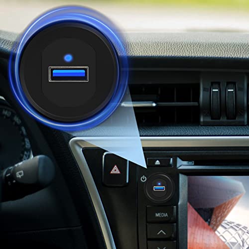 Revolutionize Your Vehicle’s Connectivity with the Type C 3.1 & USB 3.0 Flush Mount Extension Cable – 1-Foot Waterproof Dashboard Solution for Cars, Boats, and Motorcycles with Built-in LED Indicator for Enhanced Visibility and Fast Data Transfer