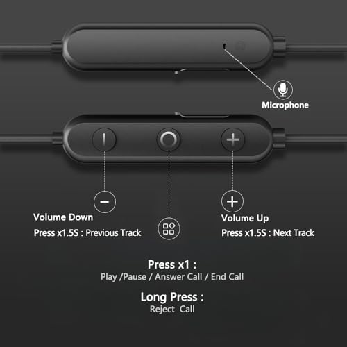 Unleash Superior Sound with Ultra-Light Magnetic Neckband Bluetooth Earbuds – High-Fidelity Noise-Canceling Sports Headphones Featuring 20-Hour Playtime and Integrated Microphone for Exceptional Comfort and Clarity During Workouts and Daily Activities