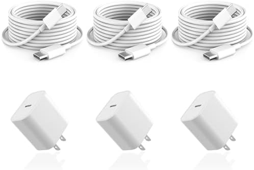 Samsung Super Fast Charger Trio: 3-Pack of 20 W USB-C Wall Chargers & 10 FT Quick Charge Cables for Galaxy S20 Ultra/S24/S23/S22/S21/A14/A54/Z Fold 6/5/Z Flip 6/5 – Ultimate Charging Efficiency, Unmatched Versatility, and Superior Durability for All Your Devices