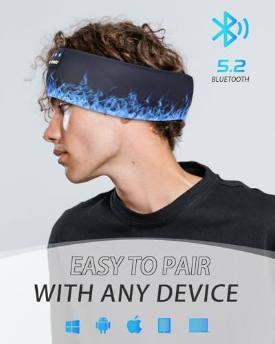 Bluetooth Sleep Headphones with Integrated Sleep Mask – Ultimate Wireless Earbuds for Peaceful Nights and Active Days | Perfect for Travel, Meditation, and Workouts – Superior Comfort and Sound Quality for Insomnia Relief and Focused Relaxation