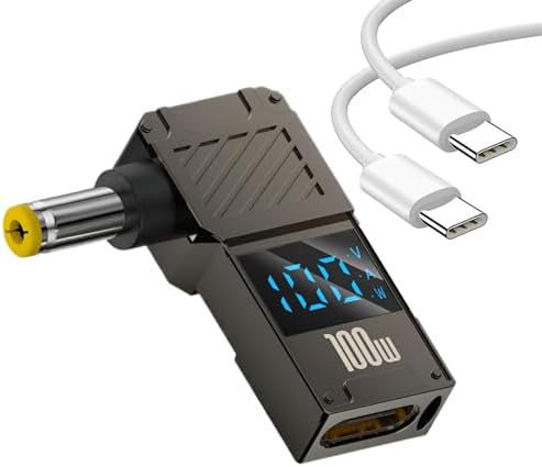 Dell 100 W PD Power Charger Connector – Ultra-Fast 5 A USB-C Charging Cable (1.5 M) for Optimal Laptop Performance – Compact & Robust Adapter for Mobile Professionals and Everyday Use