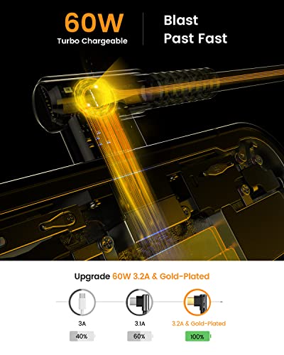 Experience Unmatched Charging Versatility with MRGLAS 4-Pack USB C to USB C Cables – 60 W Fast Charge, Right Angle Design, Perfect for i Phone 16 Pro Max, Samsung S25, and i Pad Pro – Durable Gold-Plated Connectors and Multiple Length Options (10 FT, 6.6 FT, 3.3 FT, 1.6 FT) for Seamless Connectivity and Enhanced Durability – Elevate Your Power Delivery Game with Nylon Braided Cables for Optimal Performance and Reliability