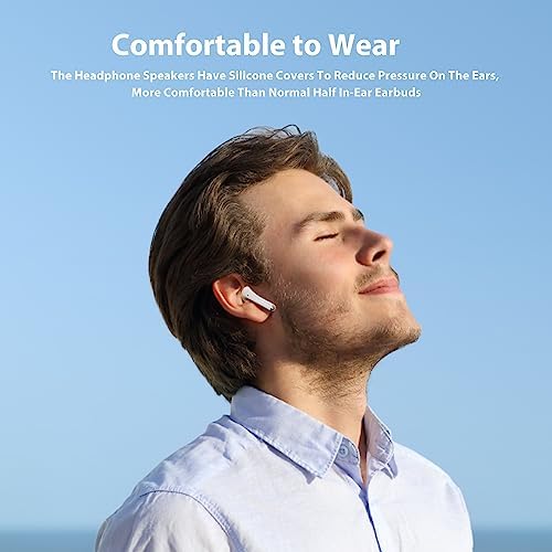 Stylish Pink Wireless Earbuds with Advanced Touch Control – Bluetooth 5.3 Compatibility for Samsung S25/S24 Ultra/S23 FE/S22+/S21 & i Phone 16/15 Pro Max/14 Plus/Pixel 9 XL – Ergonomic Comfort for Extended Listening and Clear Calls