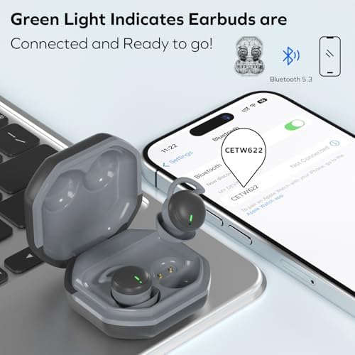 Coby Sleep Earbuds: Premium Noise-Canceling Bluetooth Ear Plugs for Enhanced Sleep, Work Focus, and Music Bliss | Ergonomically Designed for All-Night Comfort | Compact & Travel-Ready Wireless Earbuds with Universal Device Compatibility