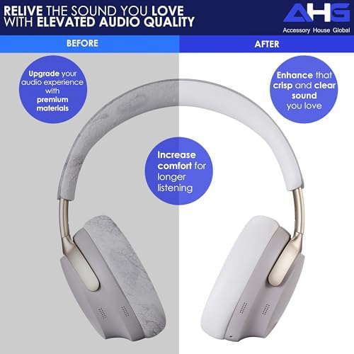 Upgrade Your Bose Quiet Comfort Ultra Wireless Headphones with Premium QC Ultra Replacement Ear Pad and Headband Cushion Kit – Effortless DIY Installation for Ultimate Comfort and Enhanced Sound Quality in Elegant Black Finish