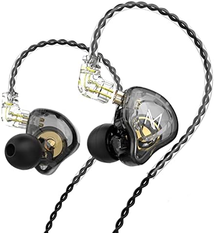 FEDAI TRN MT1 High-Fidelity In-Ear Monitor Earbuds – Premium 10 mm Dynamic Driver Technology, Detachable Cable for Customization, Built-in Microphone for Effortless Calls, Sleek Black Design for Audiophiles and Everyday Use – Unmatched Sound Quality and Versatile Device Compatibility
