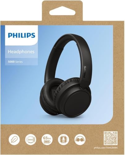Immerse Yourself in Premium Sound with Philips H8506 Over-Ear Bluetooth Headphones | Unmatched Noise Cancellation & 60-Hour Battery Life | Ultra-Lightweight Comfort with Plush Ear Cushions | Dual Device Connectivity for Seamless Listening | Hi-Res Audio Quality in Sleek Black Finish | Perfect for Audiophiles and Everyday Use