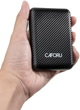 CAFORU 5000 m Ah Rechargeable Battery Pack for Heated Vests, Jackets, and Hoodies – Ultimate Portable Charger with Fast Charging Adaptor for Enhanced Outdoor Comfort and Compatibility