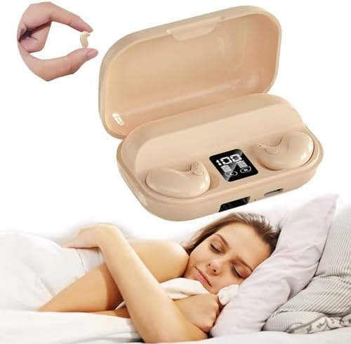 Ultra-Comfortable Wireless Earbuds for Side Sleepers – Discreet Purple Sleep Headphones with Enhanced Bluetooth for Effortless Connectivity, Lightweight Design for Blissful Rest, Perfect for Relaxing Sounds and Guided Meditations, Experience Serene Sleep with Tiny, Invisible Earbuds