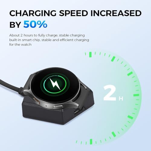 Ultra-Portable Keychain Charger for Samsung Galaxy Watch – Fast and Durable Charging Solution for Galaxy Watch Series 3 to Ultra – Essential Travel Companion for Active Smartwatch Users – Effortless Charging Anytime, Anywhere