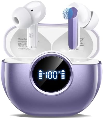 Next-Gen Wireless Earbuds 2025: Bluetooth 5.4 Technology for Ultra-Fast Connectivity, Immersive 3 D Stereo Sound, Advanced ENC Noise Cancellation, and 48-Hour Playtime – IPX7 Waterproof Design for Active Lifestyles, LED Battery Indicator, Universal Compatibility for Effortless Pairing – Redefine Your Sound Experience Today!