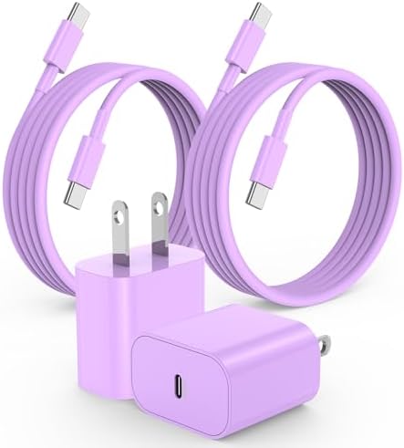 20 W USB-C Fast Charger for i Phone 16/15 Series & i Pad – 6 ft Type C to C Cable, High-Speed Wall Adapter for Optimal Performance, Compact & Durable Power Solution for Apple Devices – Experience Rapid Charging Anywhere
