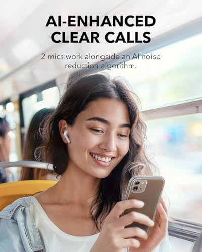 Anker Soundcore K20 i Bluetooth 5.3 Earbuds – Premium Semi-In-Ear Design with 36-Hour Playtime, Quick Charge Feature, Dual-Mic ENC for Superior Call Clarity, Custom EQ via App, IPX5 Water-Resistant Rating, Ergonomic Comfort for All-Day Listening – Transform Your Audio Journey