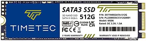 Timetec 256 GB M.2 2280 SATA III SSD – Lightning-Fast 550 MB/s Read Speeds with 3 D NAND Tech – Elevate Your Desktop & Laptop Performance – Ideal Upgrade for Gamers & Creators – Unmatched Reliability & Speed!