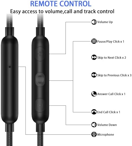 Premium USB C Over-Ear Sports Earbuds with Microphone | High-Fidelity Wired Earphones for i Phone 16 & Samsung Galaxy S25 | Ergonomic Design for Active Lifestyles | Immersive Audio & Hands-Free Calling | Perfect for Workouts and Daily Use