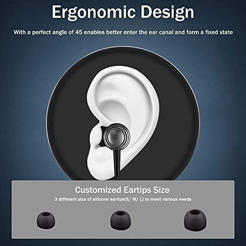 Premium USB C Noise-Cancelling Earbuds with Microphone – High-Fidelity In-Ear Headphones for Samsung Galaxy S24/S23/S22 Ultra, Google Pixel, i Pad Pro, and More – Ergonomic, Tangle-Free Design for Uninterrupted Audio Experience and Enhanced Compatibility