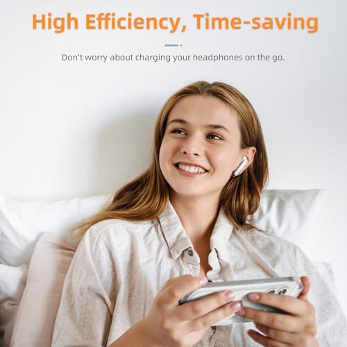 MATIS Bluetooth 5.3 Wireless Earbuds – Ultra-Light IPX5 Waterproof In-Ear Headphones with Built-in Microphone for Superior Call Clarity, Extended Connectivity Range, and Unparalleled Comfort – Ideal for Active Lifestyles and High-Fidelity Sound with i Phone 15 Pro Max Compatibility