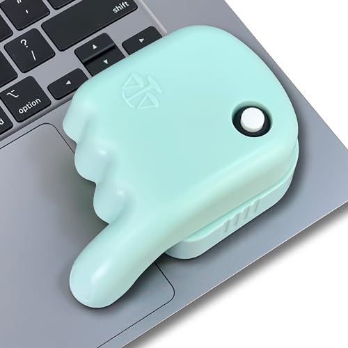 Stay Productive with the Ultimate Laptop Trackpad Jiggler – Long-Lasting AA Battery, Undetectable Cordless Mouse Mover for Active Touchpad Engagement – Ideal for Meetings & Work Without Sleep Mode – Simple ON/OFF Switch – Compatible with Most Laptops, Excluding De II (Teal)