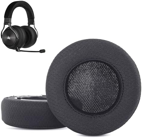 Upgrade Your Corsair Virtuoso RGB Wireless SE with Premium Breathable Earpads – High-Density Foam Cushions for Unmatched Comfort and Superior Sound Isolation – Durable, Easy-to-Install Replacement Ear Pads for Extended Gaming Sessions and Enhanced Audio Experience