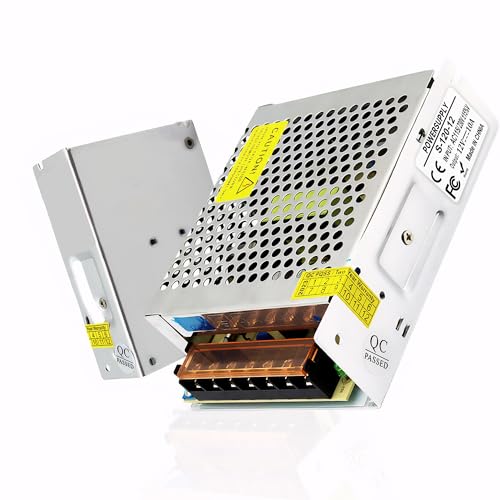 High-Performance 600 W AC to DC Power Adapter – Universal 110 V/220 V Input to Stable 12 V Output – Perfect for LED Lighting, CCTV Surveillance, and RV Power Solutions – Robust 50 A Switching Regulator for Dependable Energy Delivery and Enhanced Device Compatibility