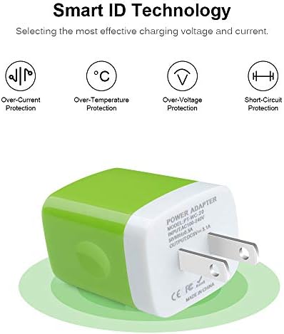 Sicodo 3-Pack USB Wall Charger Adapter – Universal 3.1 A Multi-Port Fast Charging Block for i Phone 16/15/14/13/12 SE/11 Pro, Samsung Galaxy S24/S23/S22/S21 Ultra, and Google Devices – Compact Travel Charger for On-the-Go Power Solutions