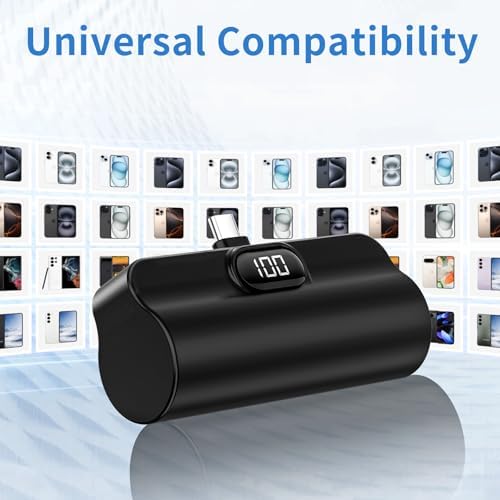 Ultra-Compact Dual USB-C Power Bank Set – 5000 m Ah Mini Charger with 22.5 W Rapid Charging for i Phone 16/15, Samsung, Google, LG, and All Android Devices – Essential On-the-Go Power Source with Superior Safety Compliance and Pocket-Friendly Design