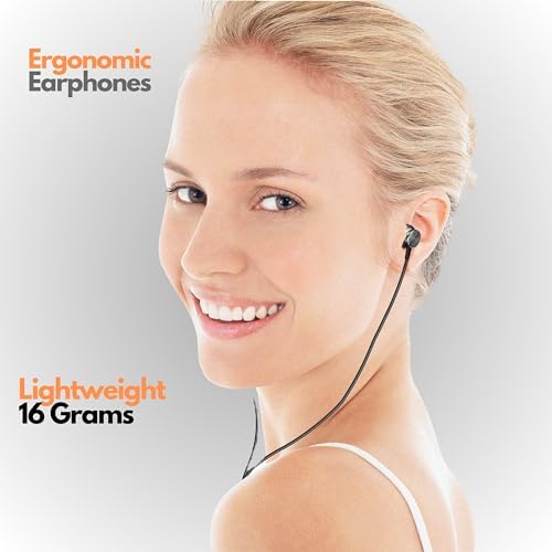 Betron BS10 Wired Earphones – In-Ear Noise Isolating Headphones with Built-In Microphone & Volume Control, 12 mm Drivers for Deep Bass, Ergonomic Design for Ultimate Comfort, Enhanced Compatibility with All Devices