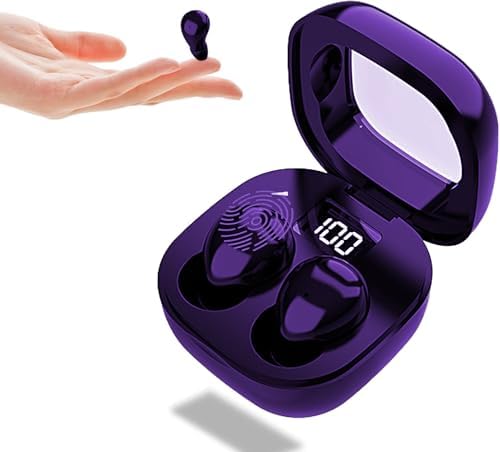 Invisible Mini Bluetooth Earbuds for Small Ears – Ultimate Wireless Comfort for Women and Kids – Perfect for Sleep and Active Lifestyles – Discreet Grey Design with Seamless Device Integration for Effortless Listening Experience