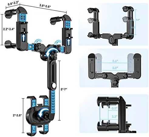 Revolutionize Your Driving Experience with Our Premium Mag Safe Car Mount – Secure Rear View Mirror Phone Holder for i Phone 16/15/14/13/12 Series & All Mag Safe Devices – Effortless Installation, Adjustable Viewing Angles, and Superior Magnetic Grip for Ultimate Safety and Convenience