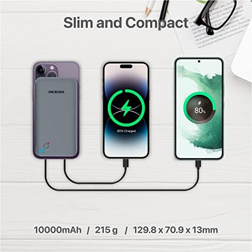 X.Power Octopus PRO Qi-Certified 10,000 m Ah Wireless Power Bank with PD18 W + 10 W Fast Charging – Ultra-Slim Portable USB-C Charger for Effortless On-the-Go Power and Enhanced Device Compatibility