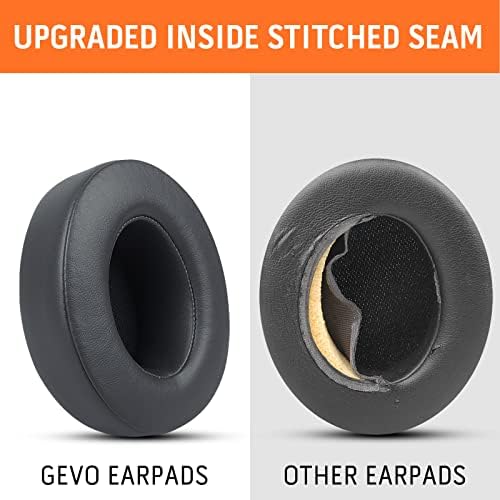 GVOEARS Premium Replacement Ear Pads for Beats Studio 2 & 3 – Ultra-Comfort Memory Foam Cushions with Strong 3 M Adhesive for Reliable Fit – Titanium Grey – Revitalize Your Audio Experience with Enhanced Noise Isolation and Seamless Compatibility