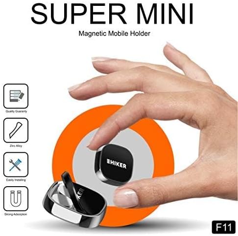 Aluminium Super Powerful Mini Magnetic Mobile Holder for Car Dashboard & Windshield (Grey) – Enhanced Compatibility and Speed
