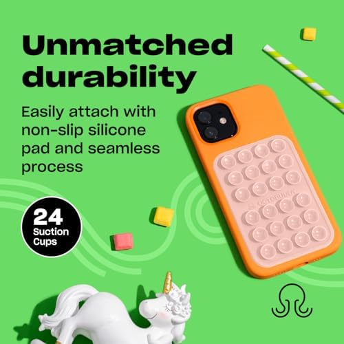 Ultimate Stability Turquoise Silicone Suction Phone Holder – Hands-Free Mount for i Phone & Android – Compact 2.6″ x 3.9″ Design – Elevate Your Selfies and Videos with Superior Grip and Versatile Functionality – Essential Content Creation Accessory for Effortless Capturing and Live Streaming