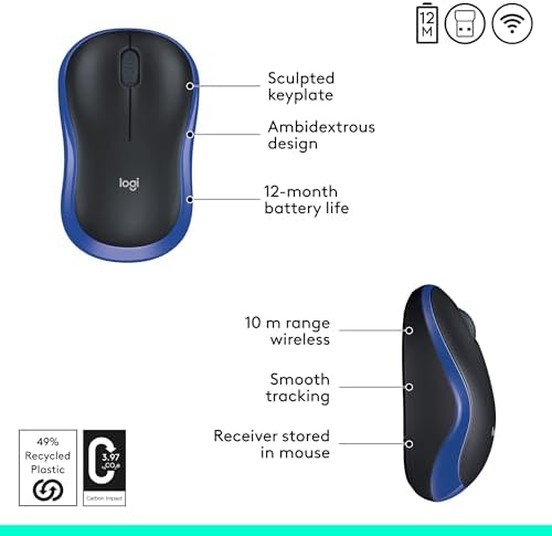 Logitech M240 Silent Bluetooth Mouse – Wireless & Compact Design for Effortless Navigation, 18-Month Battery Life, and Smooth Tracking on All Surfaces – Ideal for Windows, mac OS, Chrome OS – Portable Off White Solution for Professionals on the Go