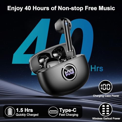 Elevate Your Audio Experience with Motost Bluetooth 5.3 Wireless Earbuds – Cutting-Edge ENC Noise Cancellation, 40-Hour Battery Life, IP7 Waterproof Rating, and LED Battery Display – Perfectly Crafted for Active Lifestyles, Daily Commutes, and Flawless Connectivity on Android & i OS Devices. Enjoy Superior Sound Clarity and Comfort with Ergonomically Designed Earbuds for Extended Wear and Versatility. Ideal for Music Aficionados and Professionals Seeking Top-Quality Performance, These Noise-Cancelling Earbuds are Engineered to Enhance Your Listening Journey, Whether at the Gym, Traveling, or Relaxing at Home. Discover the Ultimate Fusion of Durability and Innovative Technology – Transform Your Everyday Routine with Motost’s Exceptional Sound Quality and Seamless Integration.