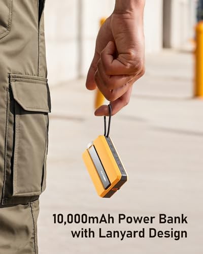 VEEKTOMX PD 30 W Portable Power Bank with Integrated USB-C Cable – Fast Charging 10,000 m Ah Battery for i Phone 16/15/15 Plus & Apple Watch – Ultra-Compact Charger for On-the-Go Convenience – Reliable Charging Solution for Modern Lifestyles